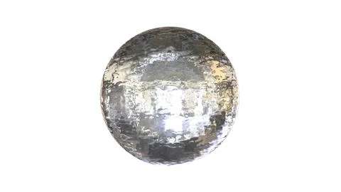 3d rendering of a shpere with structure isolated on white Stock Illustration