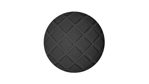 3d rendering of a shpere with structure isolated on white Stock Illustration