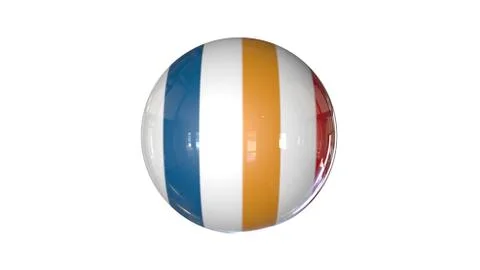 3d rendering of a shpere with structure isolated on white Stock Illustration