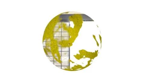 3d rendering of a shpere with structure isolated on white Stock Illustration