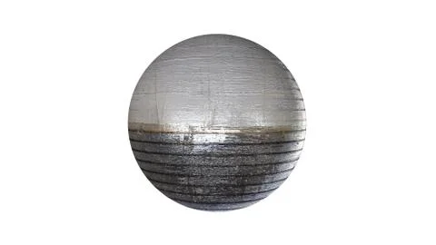 3d rendering of a shpere with structure isolated on white Stock Illustration