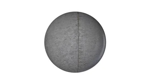 3d rendering of a shpere with structure isolated on white Stock Illustration