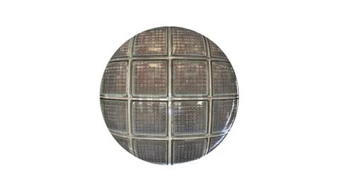 3d rendering of a shpere with structure isolated on white Illustrazione stock