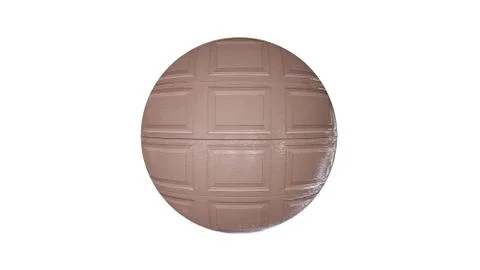 3d rendering of a shpere with structure isolated on white Stock Illustration