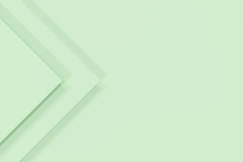 3D rendering. Simple geometric modern green background with triangular layere Ilustración de archivo