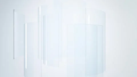 3D rendering simple glass background Stock Footage 310349687