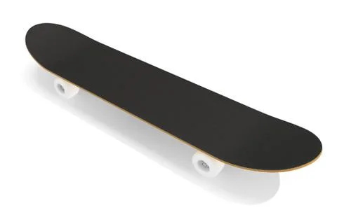 3d rendering skateboard deck isolated on white background Stock Illustration