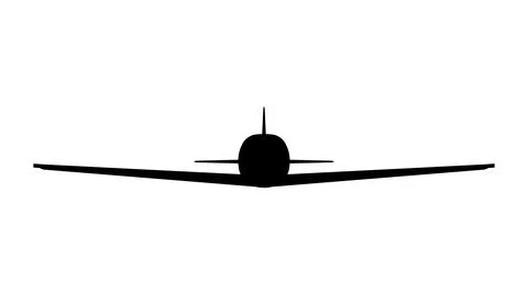 3D rendering of a small airplane outline computer model isolated on white 스톡 일러스트