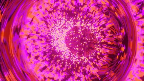 A 3D rendering of small white dots on the dark pink and orange background - f イラスト素材