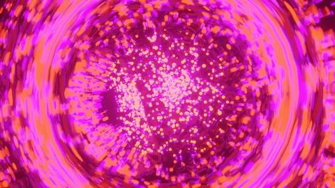 A 3D rendering of small white dots on the dark pink and orange background - f Stock Illustration