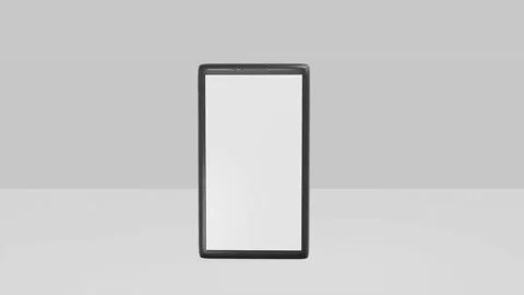 3d rendering smart phone moving in frame. Stock Footage 134019193