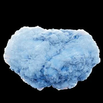 3d rendering. Snowball or hailstone on a black background. Stock Illustration