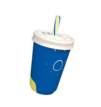 3d rendering of Soda cup Stock Illustration