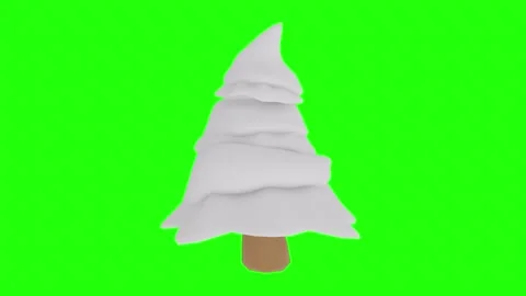 3D rendering of a soft-serve ice cream cone with green background Stock-Footage 285060463