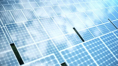 3D rendering solar power generation technology. Alternative energy. Solar Stock Footage 91938655