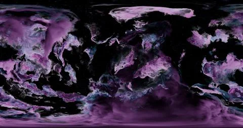 3d rendering. Space background with nebula and stars. Environment 360 HDRI ma Stock Illustration