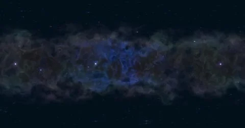 3d rendering. Space background with nebula and stars. Unlimited space. Graphi Stock Illustration