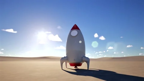 3d rendering space shuttle ready to launch 4k footage Stock Footage 312198367