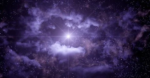 3d rendering. Space wallpaper and background. Universe with stars, constellat Stock Illustration