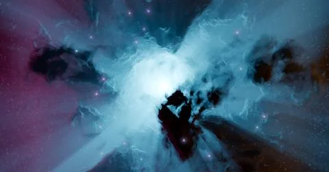 3d rendering. Space wallpaper and background. Universe with stars, constellat Stock Illustration