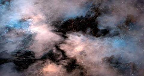 3d rendering. Space wallpaper and background. Universe with stars, constellat Stock Illustration