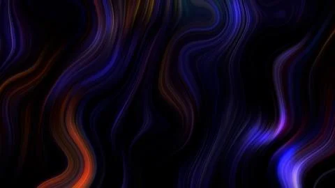 3d rendering space wave liquid neon dark multicolour splash background. Holog Stock Illustration