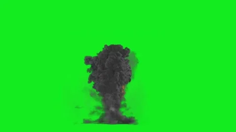 3D rendering spark explosion isolated on green screen Stock Footage 236450870