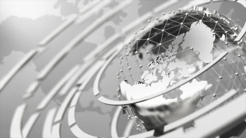3D Rendering spinning globe Stock Footage 152617397