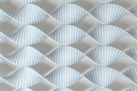 3d rendering, the spiral DNA consist of lines. Stockillustratie