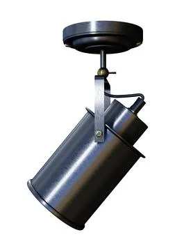 3D Rendering Spot Light on White Illustrazione stock