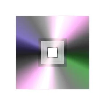 3d rendering square cd drive isolated on White Stock Illustration