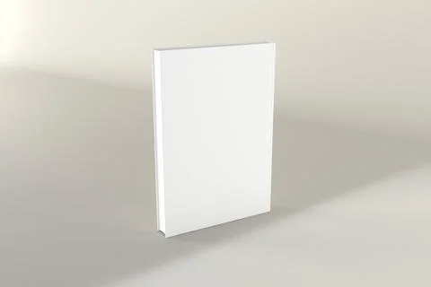 3d rendering of a stack of A4 papers with copy space over a white background Illustrazione stock