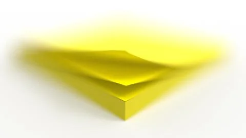 3d rendering of a stack of sticky notes isolated in white background Stock Illustration