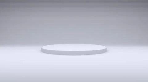 3D rendering stand podium. empty space for product design show. stage showcase Illustrazione stock