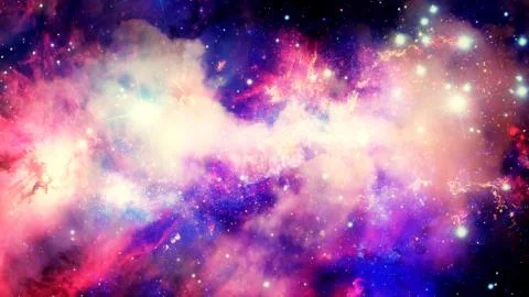 3D rendering stars nebula and galaxies Stock Illustration