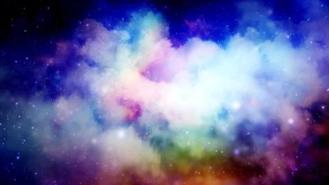 3D rendering stars nebula and galaxies Stock Illustration