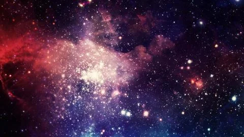 3D rendering stars nebula and galaxies Stock Illustration