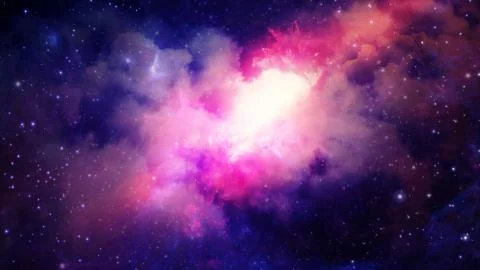 3D rendering stars nebula and galaxies Stock Illustration