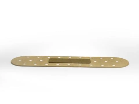 3D Rendering of Sticking Plaster on white background Illustrazione stock