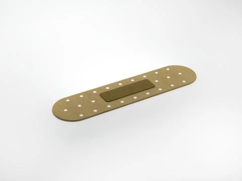 3D Rendering of Sticking Plaster on white background Illustrazione stock