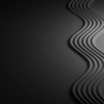 3d rendering of stone on the beach with wave sand Illustration