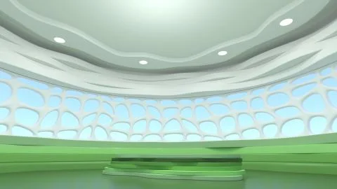 3D Rendering of Studio Background Stock Illustration