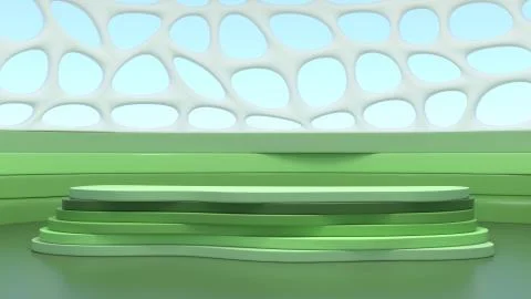 3D Rendering of Studio Background Stock Illustration