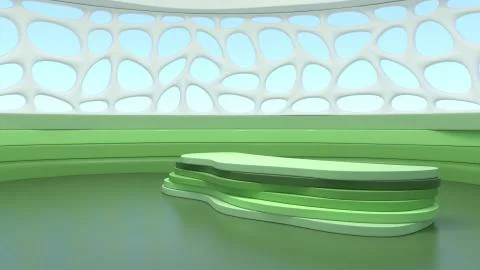 3D Rendering of Studio Background Stock Illustration