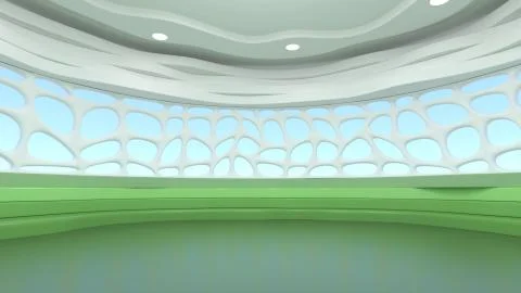 3D Rendering of Studio Background Stock Illustration