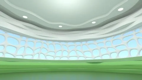 3D Rendering of Studio Background Stock Illustration