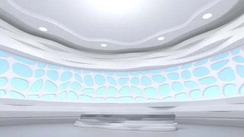 3D Rendering of Studio Background Stock Illustration