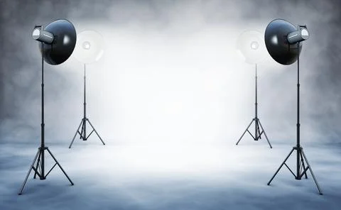 3D rendering of a studio background Stock Illustration