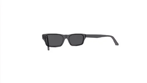 3D rendering of stylish black sunglasses with a modern design Stockbeeldmateriaal 284220496