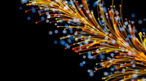 3D rendering of a stylish bright branch Stock Illustration